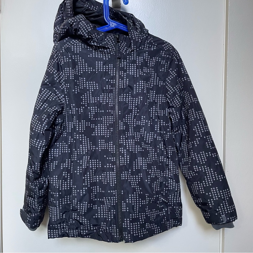 Lands' End Black and Gray Kids Jacket